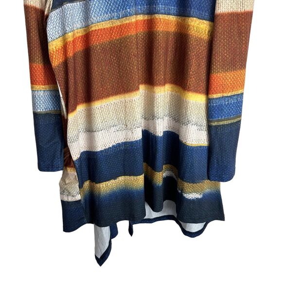 Lagenlook Cardigan Women's 3XL Multicolor Colorblock Open Front Lily Firmiana - Picture 8 of 12